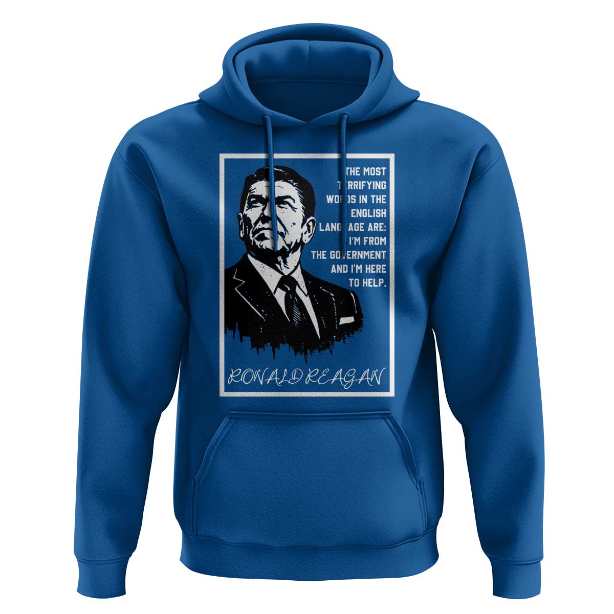 Ronald Reagan Quote Hoodie American Flag US President