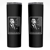 Ronald Reagan Quote Skinny Tumbler American Flag US President