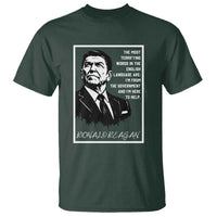 Ronald Reagan Quote T Shirt American Flag US President