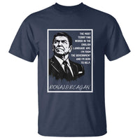 Ronald Reagan Quote T Shirt American Flag US President