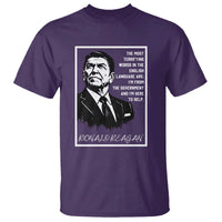 Ronald Reagan Quote T Shirt American Flag US President
