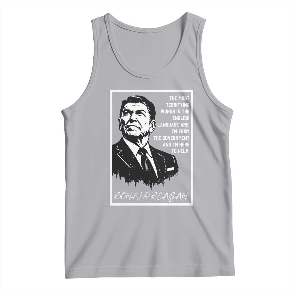 Ronald Reagan Quote Tank Top American Flag US President