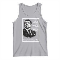 Ronald Reagan Quote Tank Top American Flag US President