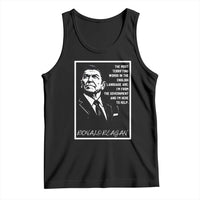 Ronald Reagan Quote Tank Top American Flag US President