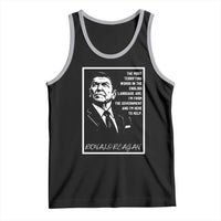 Ronald Reagan Quote Tank Top American Flag US President