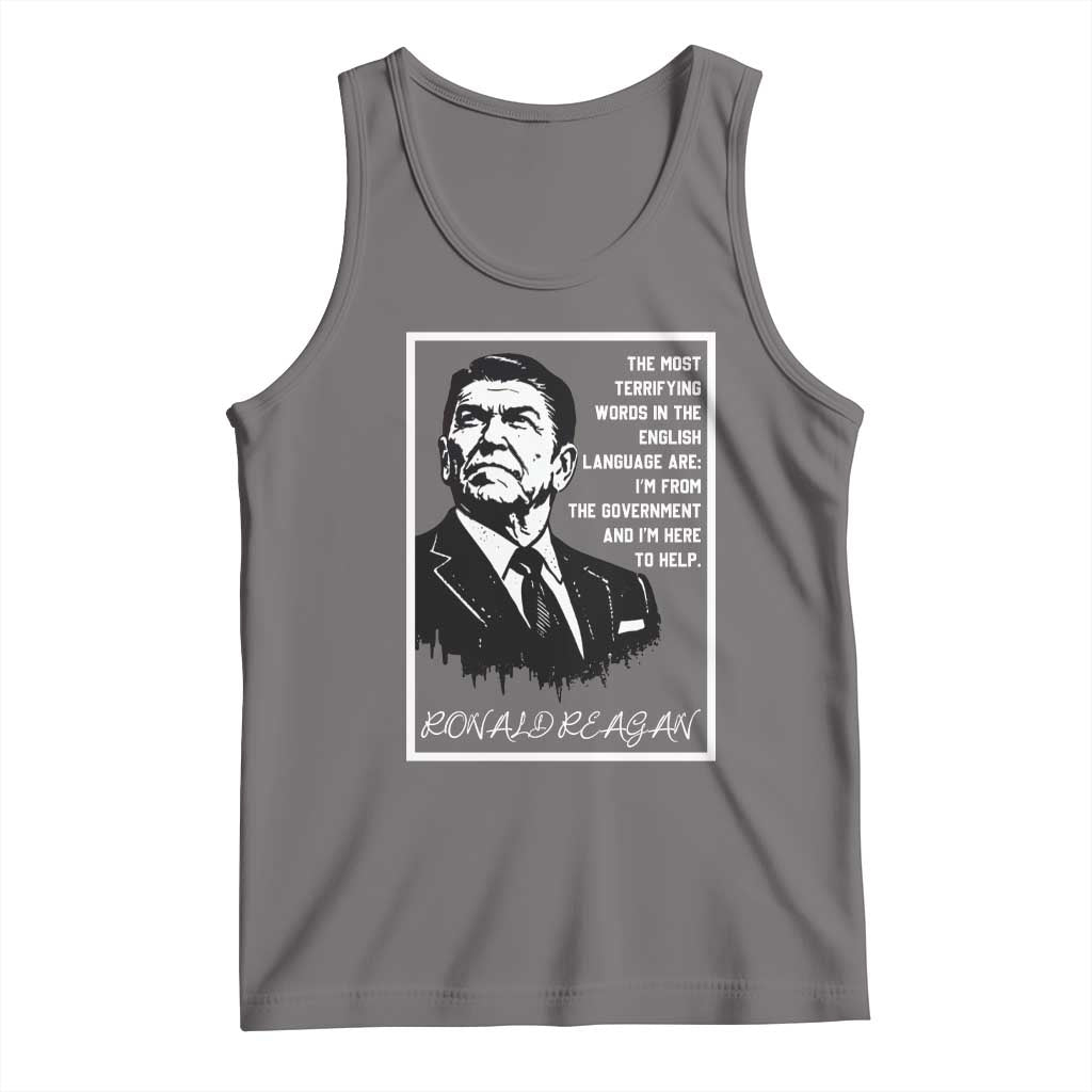 Ronald Reagan Quote Tank Top American Flag US President