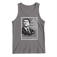 Ronald Reagan Quote Tank Top American Flag US President