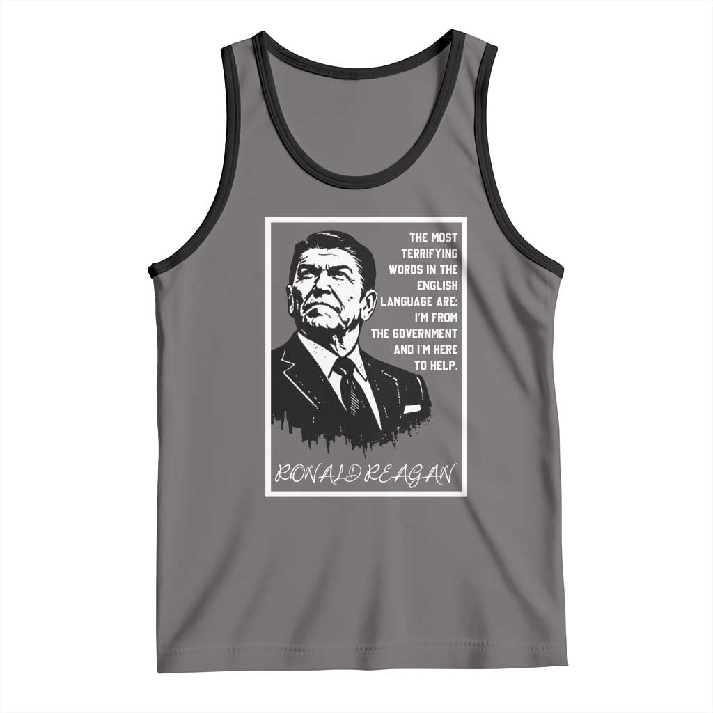 Ronald Reagan Quote Tank Top American Flag US President