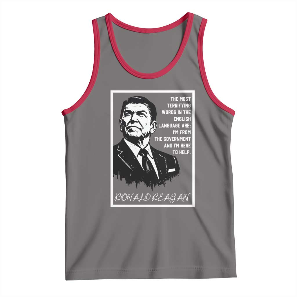 Ronald Reagan Quote Tank Top American Flag US President