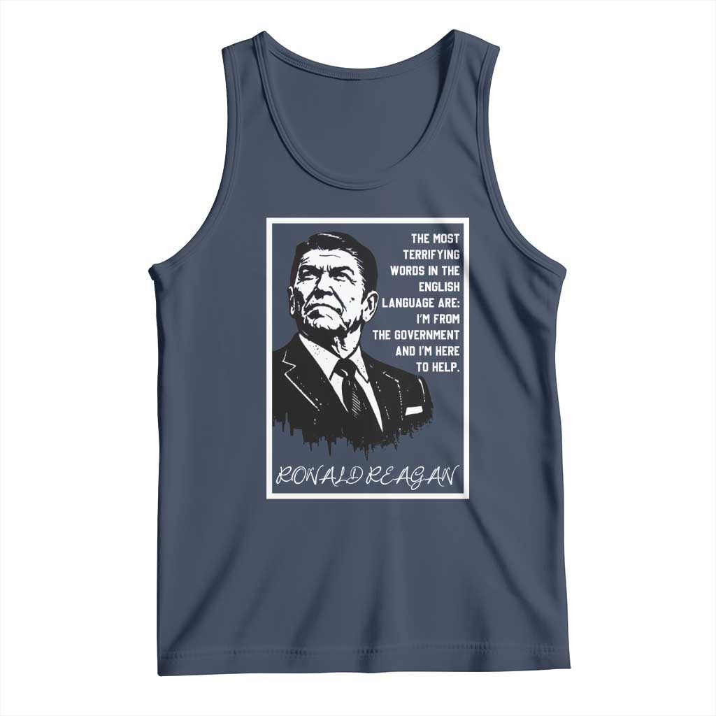 Ronald Reagan Quote Tank Top American Flag US President