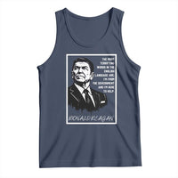 Ronald Reagan Quote Tank Top American Flag US President