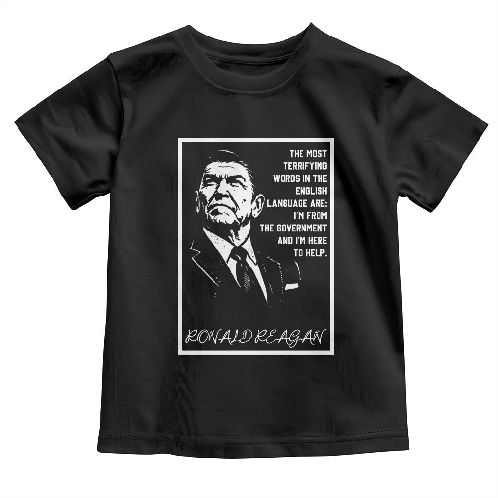 Ronald Reagan Quote Toddler T Shirt American Flag US President