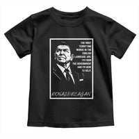 Ronald Reagan Quote Toddler T Shirt American Flag US President