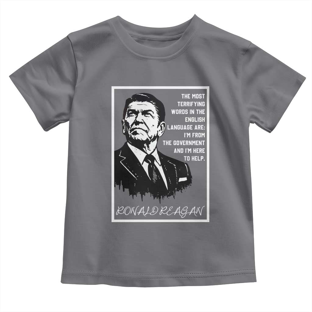 Ronald Reagan Quote Toddler T Shirt American Flag US President