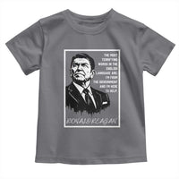 Ronald Reagan Quote Toddler T Shirt American Flag US President
