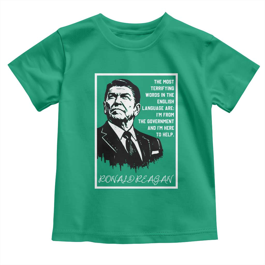 Ronald Reagan Quote Toddler T Shirt American Flag US President
