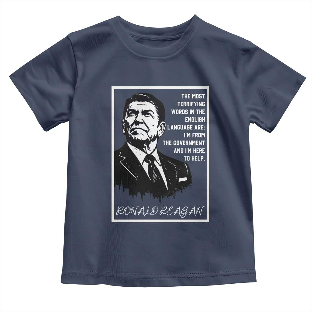 Ronald Reagan Quote Toddler T Shirt American Flag US President