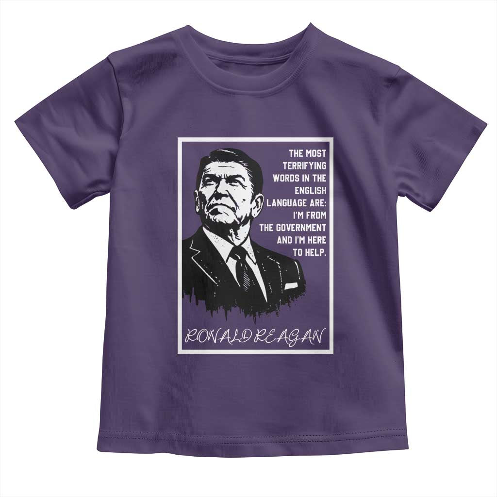 Ronald Reagan Quote Toddler T Shirt American Flag US President