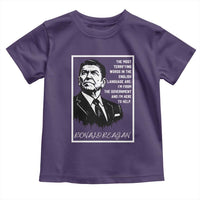 Ronald Reagan Quote Toddler T Shirt American Flag US President