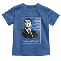 Ronald Reagan Quote Toddler T Shirt American Flag US President