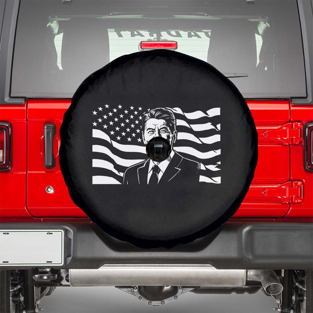 Ronald Reagan America Flag US President Spare Tire Cover