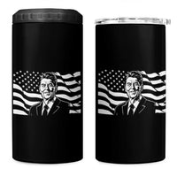 Ronald Reagan America Flag US President 4 in 1 Can Cooler Tumbler
