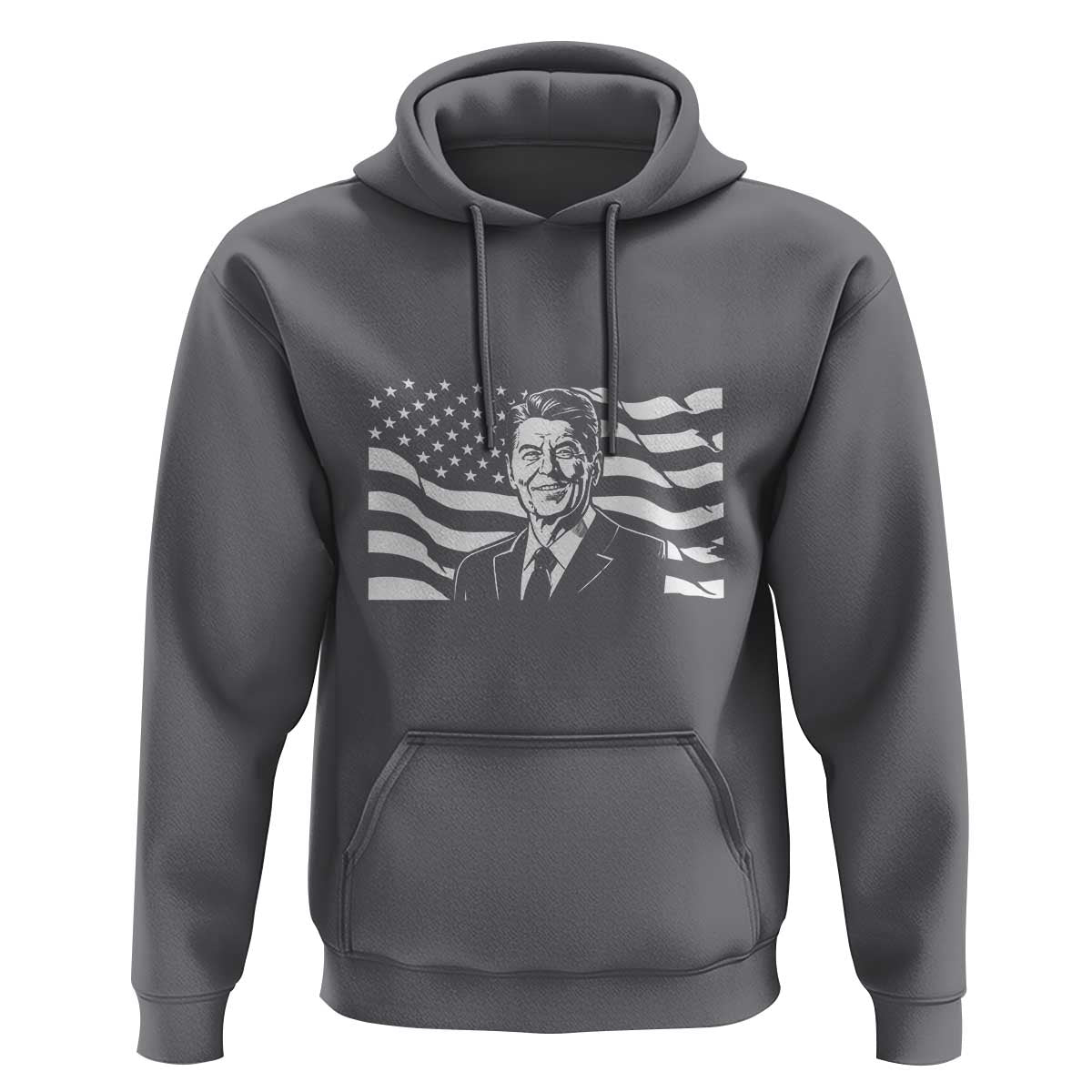 Ronald Reagan America Flag US President Hoodie