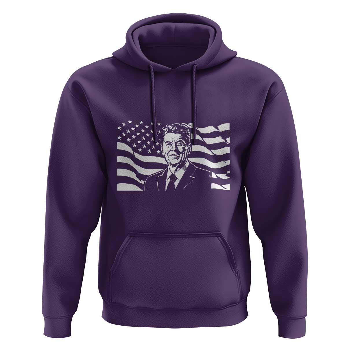 Ronald Reagan America Flag US President Hoodie