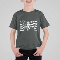 Ronald Reagan America Flag US President T Shirt For Kid