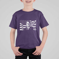 Ronald Reagan America Flag US President T Shirt For Kid