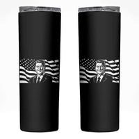 Ronald Reagan America Flag US President Skinny Tumbler