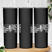 Ronald Reagan America Flag US President Skinny Tumbler