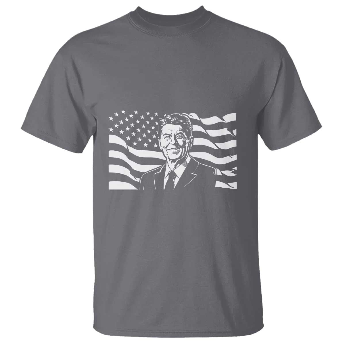 Ronald Reagan America Flag US President T Shirt