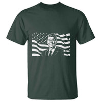 Ronald Reagan America Flag US President T Shirt