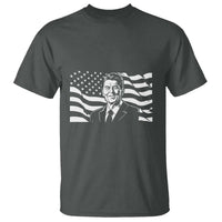 Ronald Reagan America Flag US President T Shirt