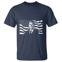 Ronald Reagan America Flag US President T Shirt