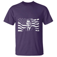 Ronald Reagan America Flag US President T Shirt