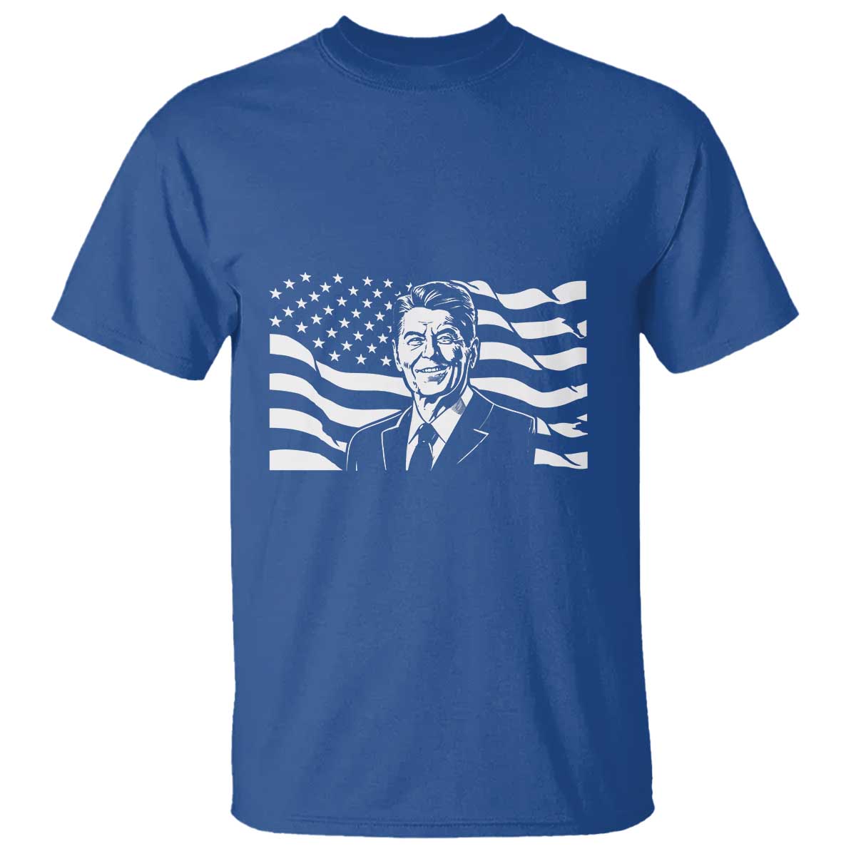 Ronald Reagan America Flag US President T Shirt