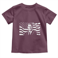 Ronald Reagan America Flag US President Toddler T Shirt