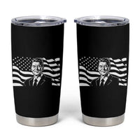 Ronald Reagan America Flag US President Tumbler Cup
