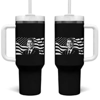 Ronald Reagan America Flag US President Tumbler With Handle