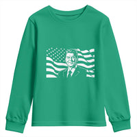 Ronald Reagan America Flag US President Youth Sweatshirt