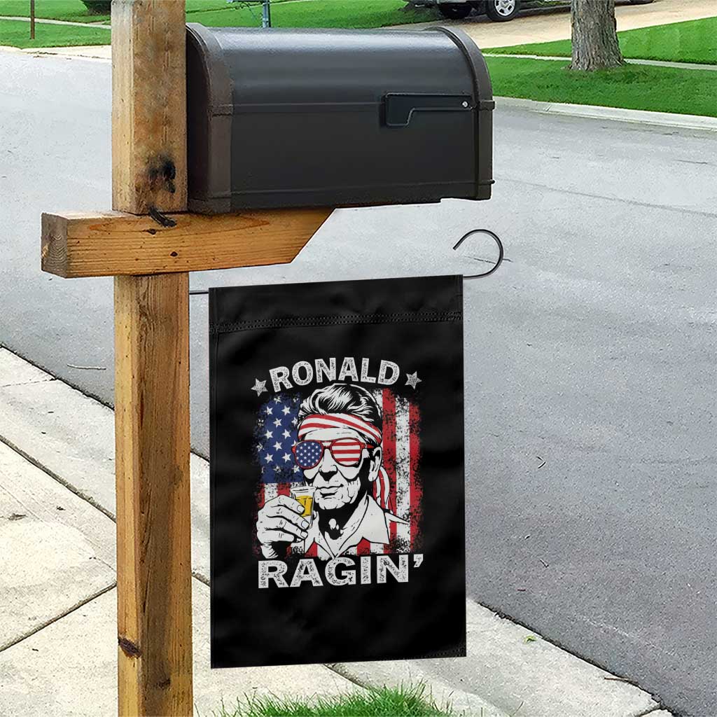 Ronald Reagan Garden Flag 4th of July America Flag Beer
