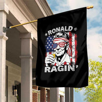 Ronald Reagan Garden Flag 4th of July America Flag Beer