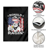 Ronald Reagan Garden Flag 4th of July America Flag Beer