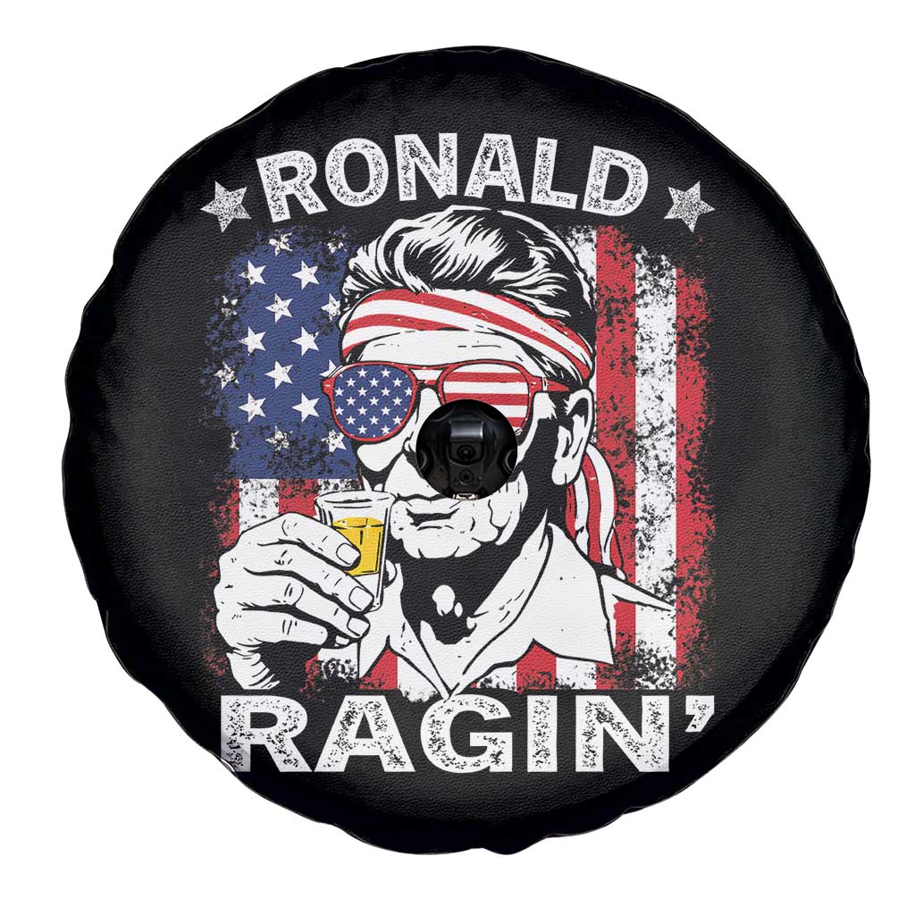 Ronald Reagan Spare Tire Cover 4th of July America Flag Beer