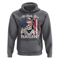 Ronald Reagan Hoodie 4th of July America Flag Beer