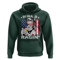 Ronald Reagan Hoodie 4th of July America Flag Beer