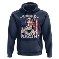 Ronald Reagan Hoodie 4th of July America Flag Beer