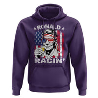 Ronald Reagan Hoodie 4th of July America Flag Beer